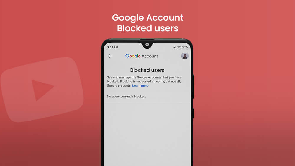 Google Account Blocked Users