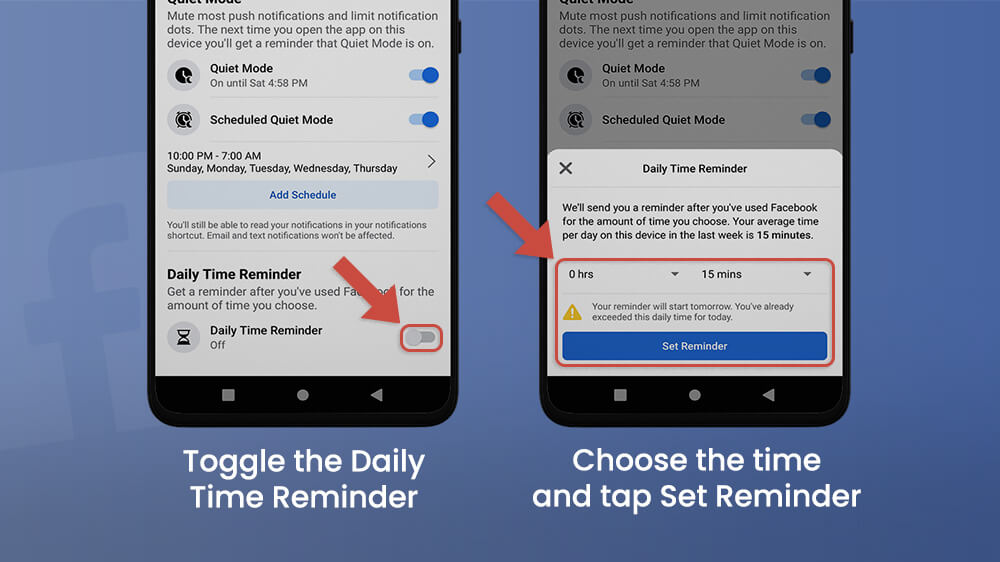 Daily Time Reminder Facebook App