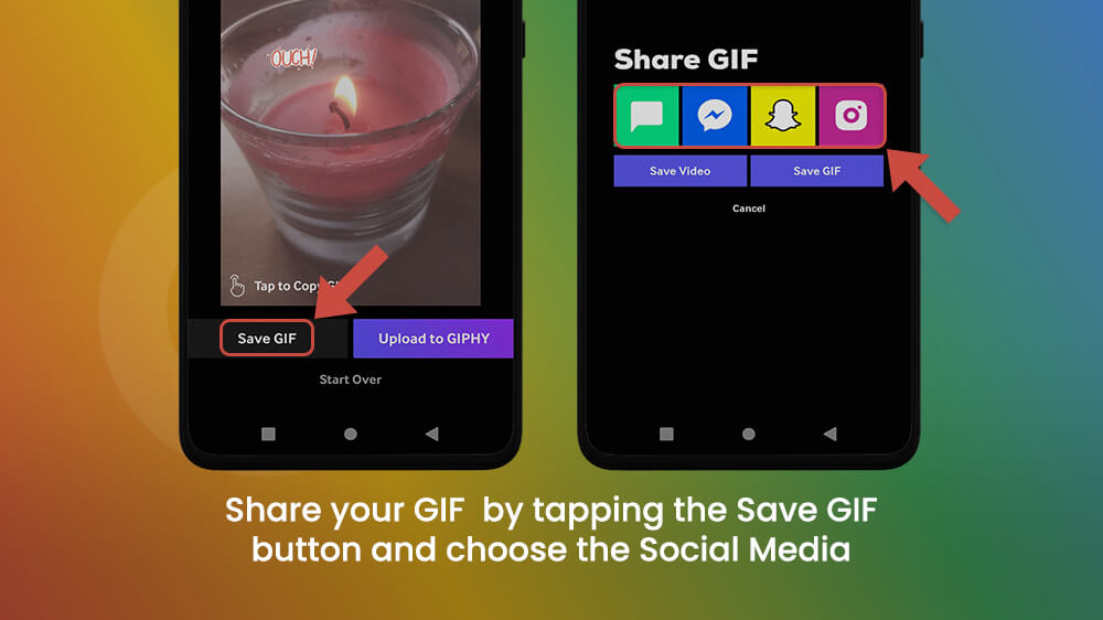 Share Your GIF in GIPHY App