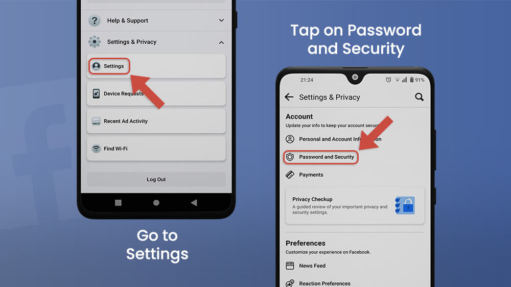 Facebook App Password and Security