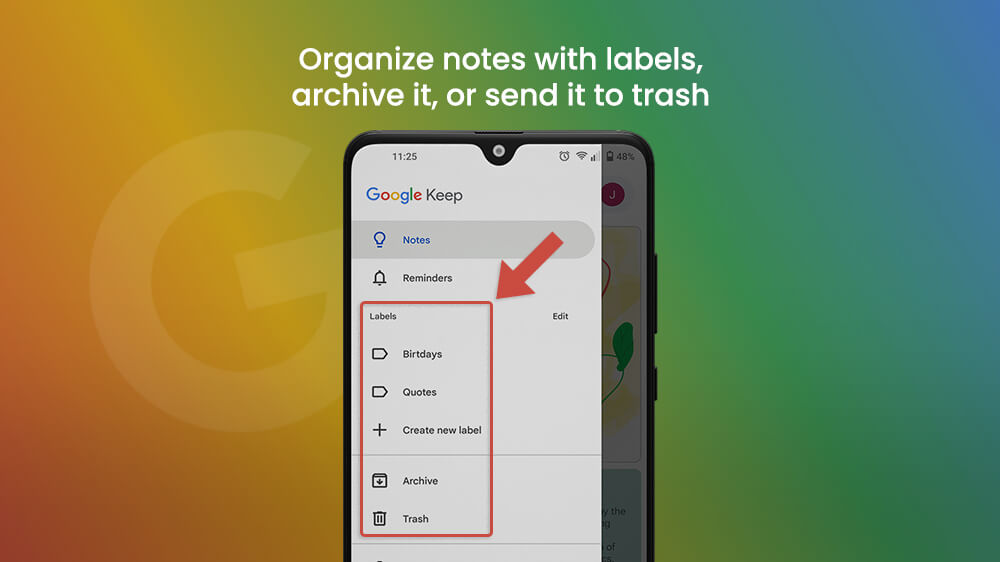 Organize Notes with Google Keep App