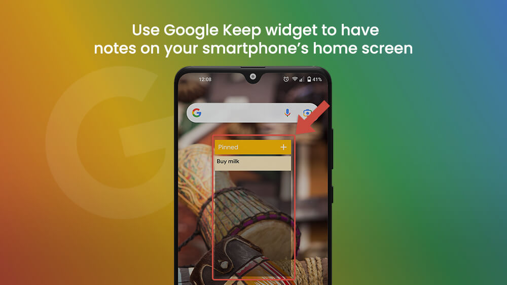 Google Keep Widget