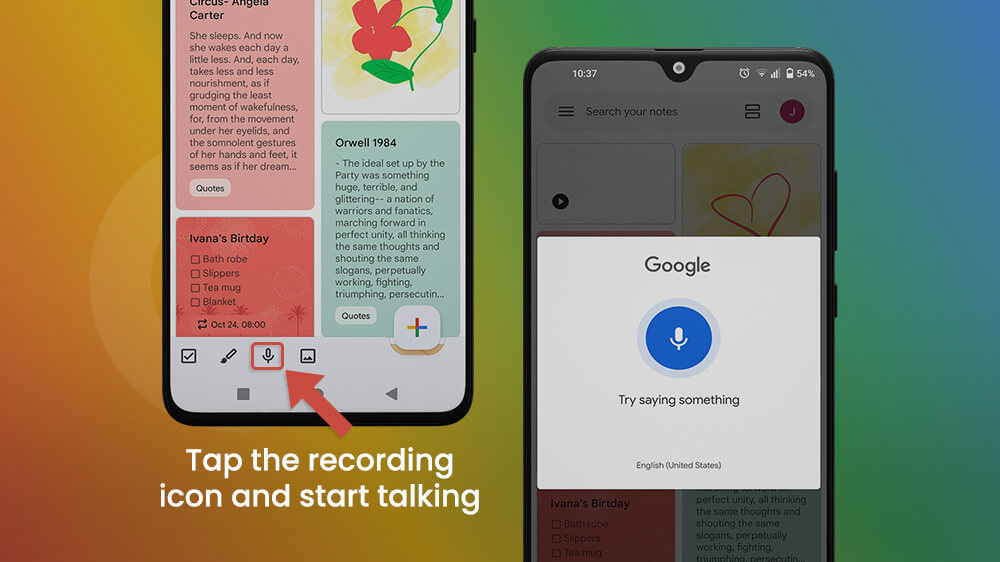 Save Audio Recordings in Google Keep App