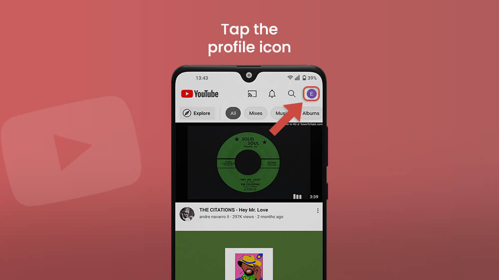 Tap the Profile Icon - How to Turn Off Restricted Mode on YouTube