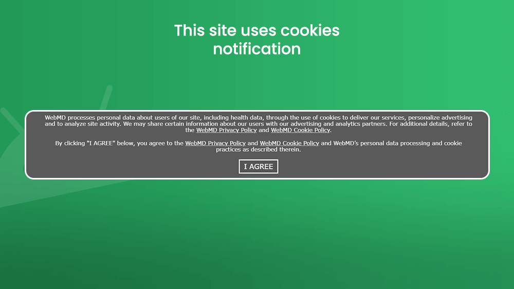 What is the “This site uses cookies” Notification?