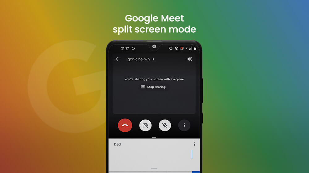 Google Meet Split Screen Mode