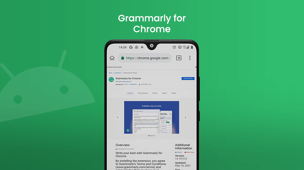 Grammarly for Chrome Android