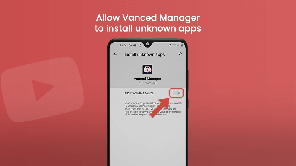 Allow Vanced Manager to Install Unknown Apps