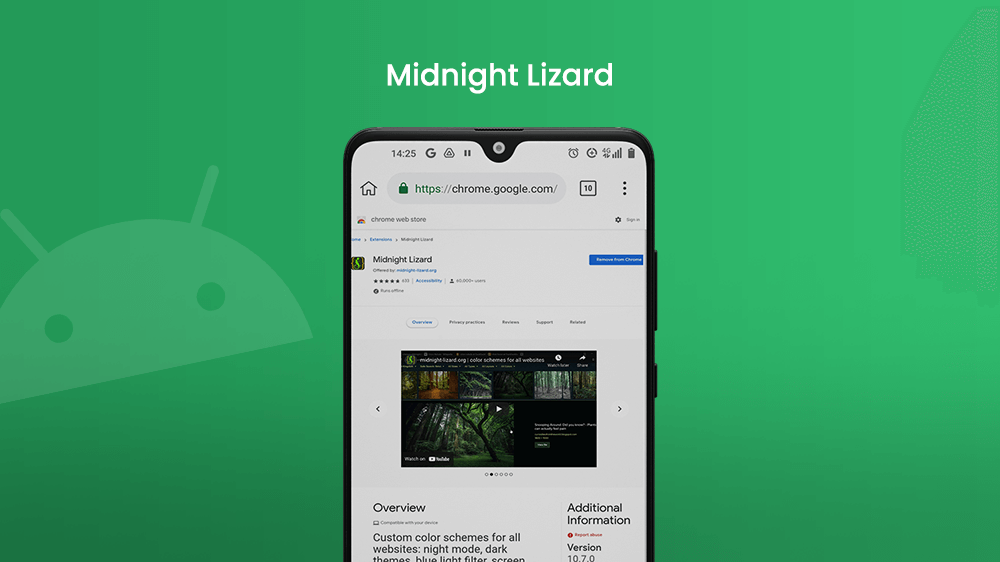 Midnight Lizard Chrome Extension Android