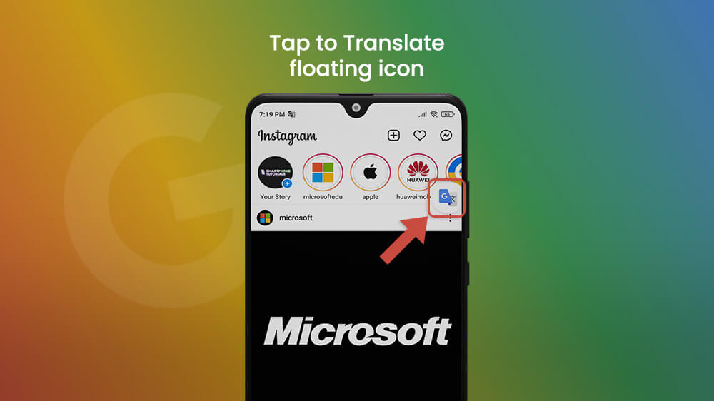 Tap to Translate Floating Icon in Google Translate App