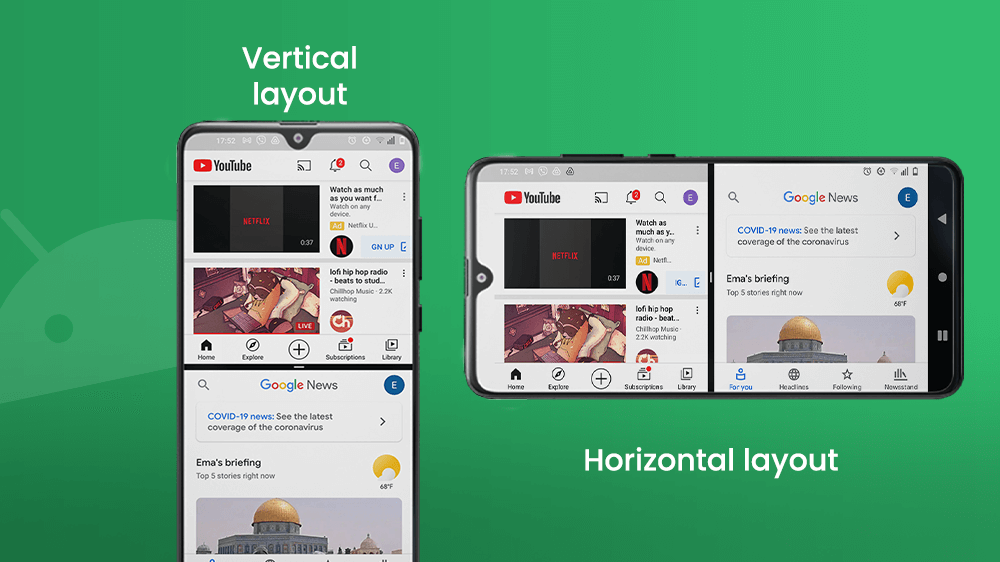 Horizontal or Vertical Layout