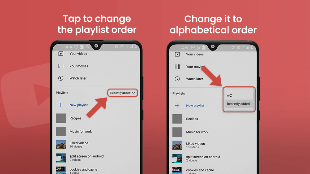 Change YouTube Playlist to Alphabetical Order