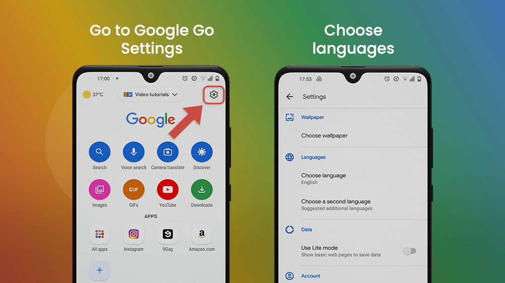 Google Go Choose Languages