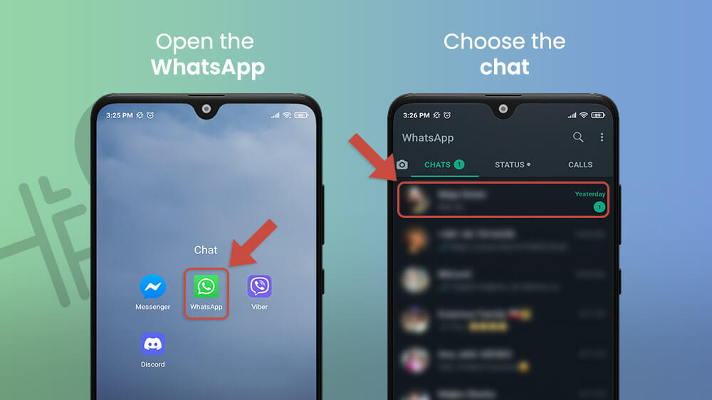 15. Open WhatsApp - How to Share Location on Android