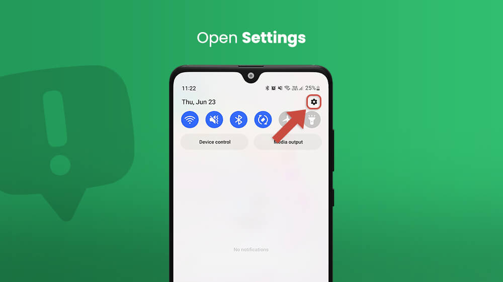 13. Open Settings