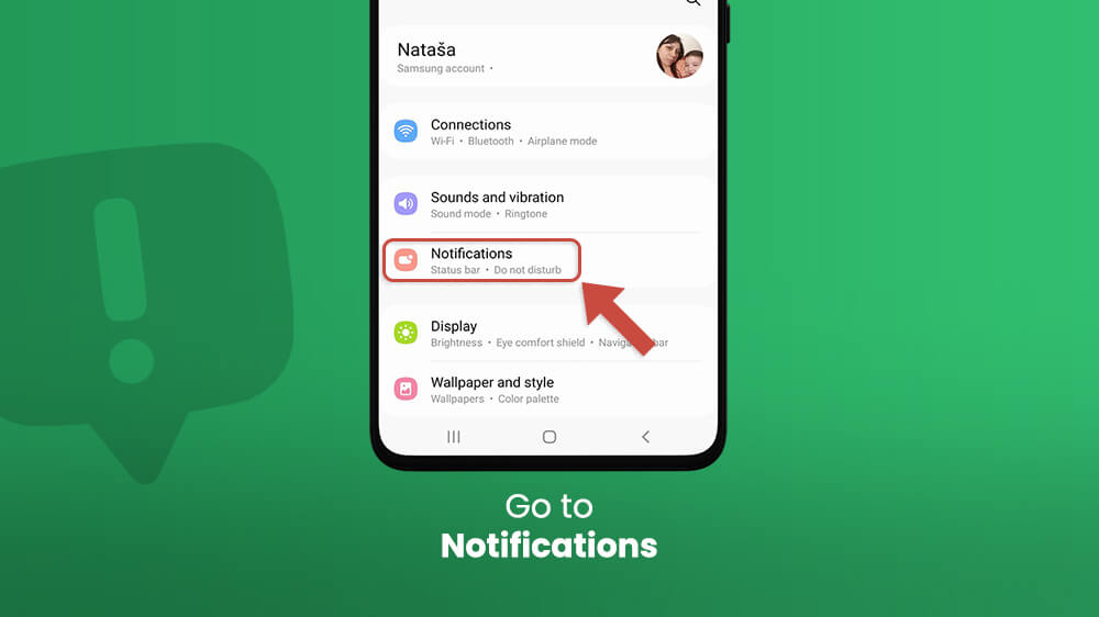 14. Go to Notifications