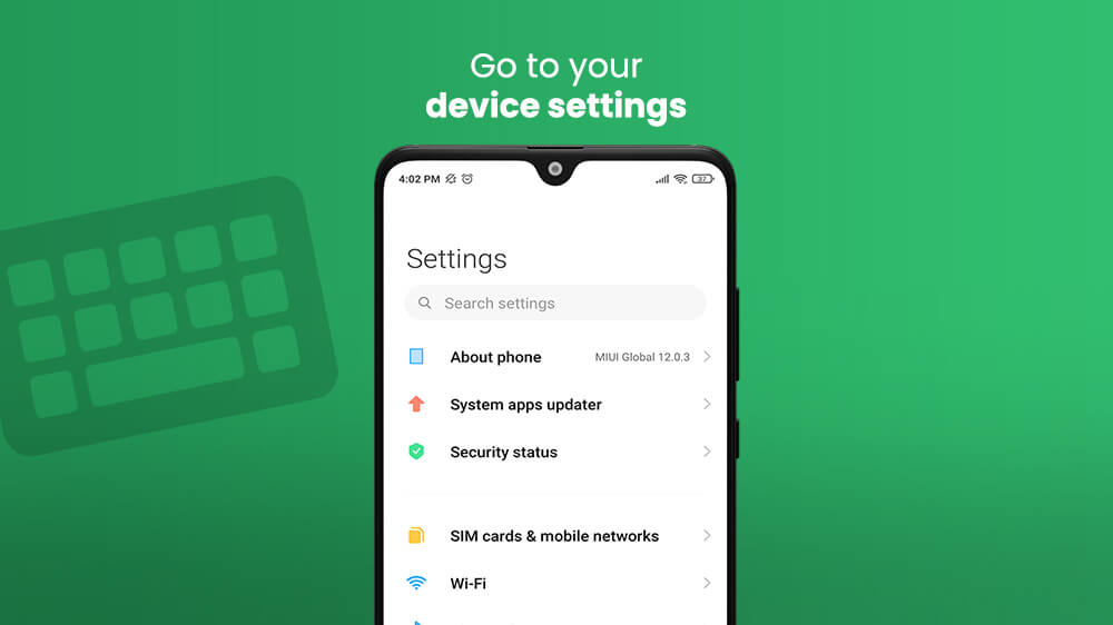 15. Go to Your Device Settings