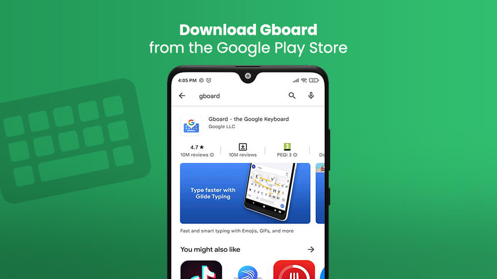 19. Download Gboard Google Play Store