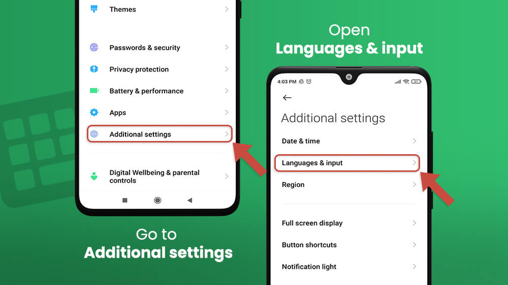 2. Open Languages & input