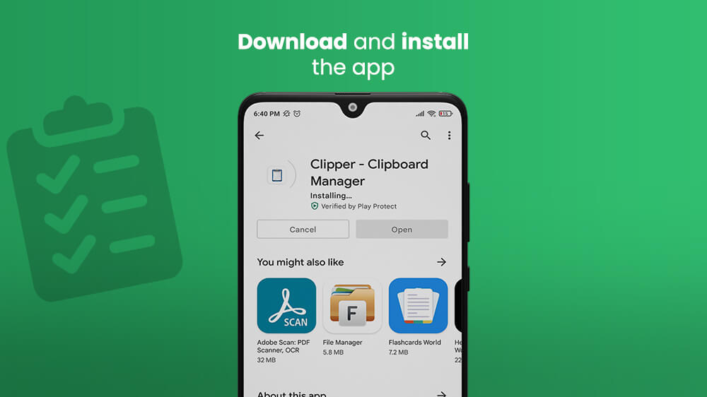 8. Download and Install Clipper App