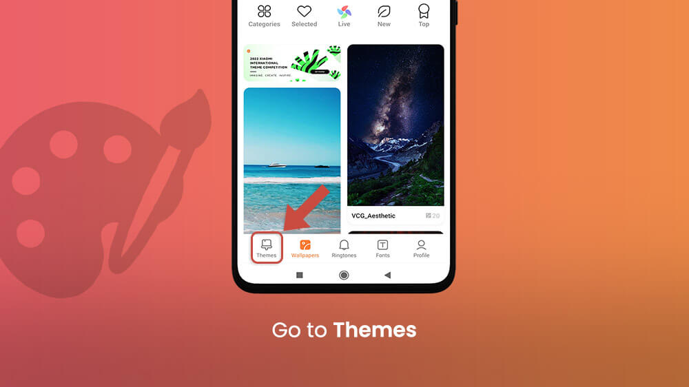 7. Go to Themes - Xiaomi - How to Change App Icons Android