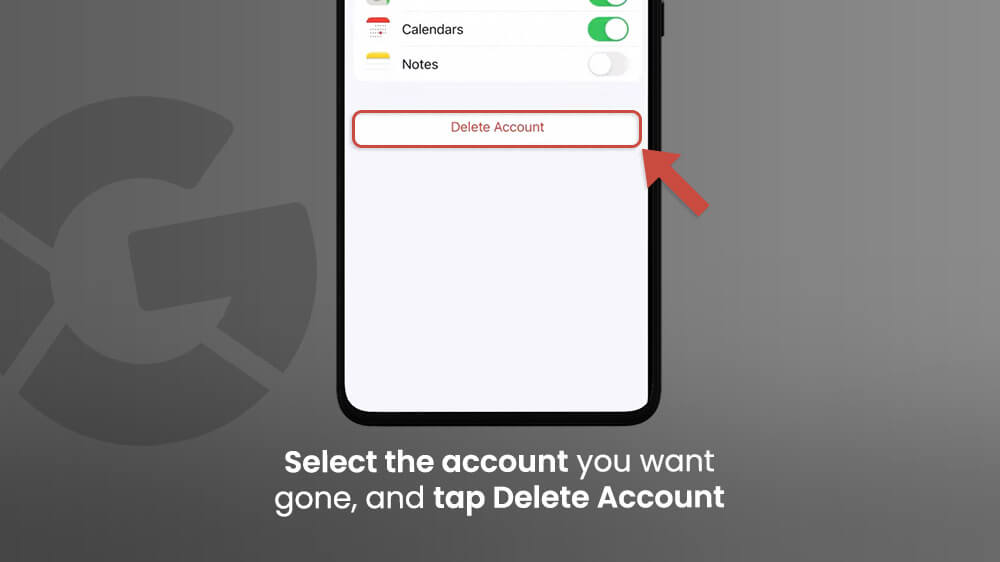 17. Delete Google Account iPhone