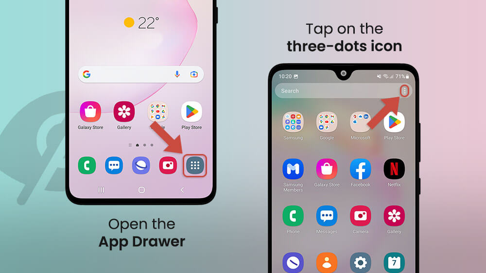 1. Open the App Drawer