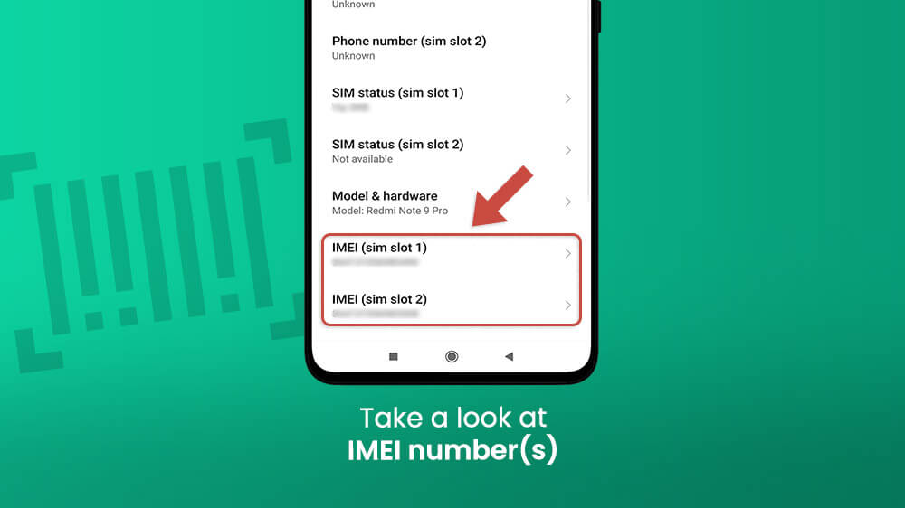 11. Take a Look at IMEI Numbers on Xiaomi Smartphone