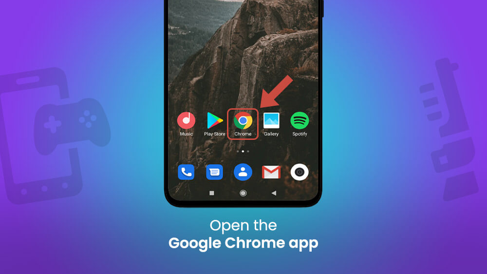 1. Open the Google Chrome App