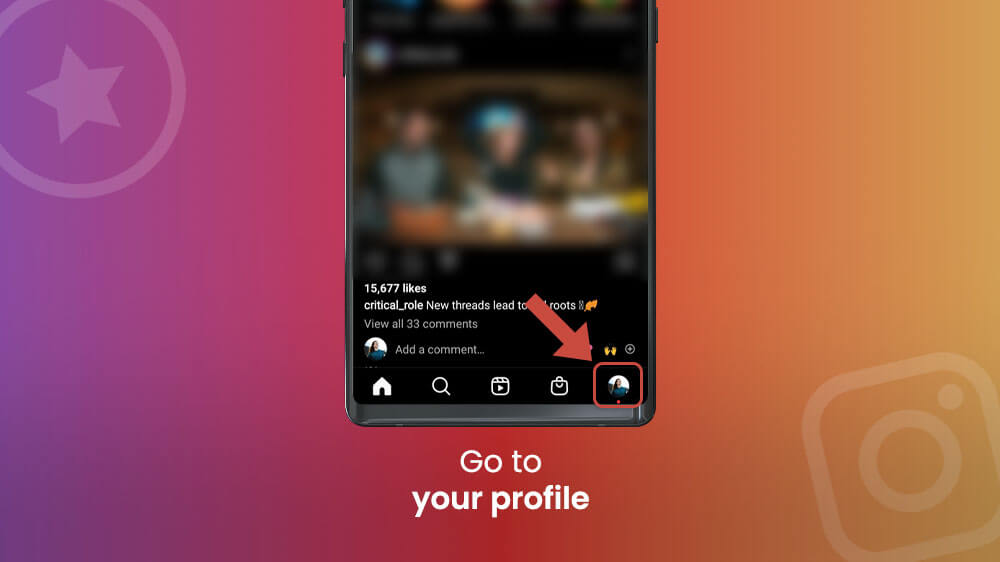 1. Go to Your Profile Instagram App