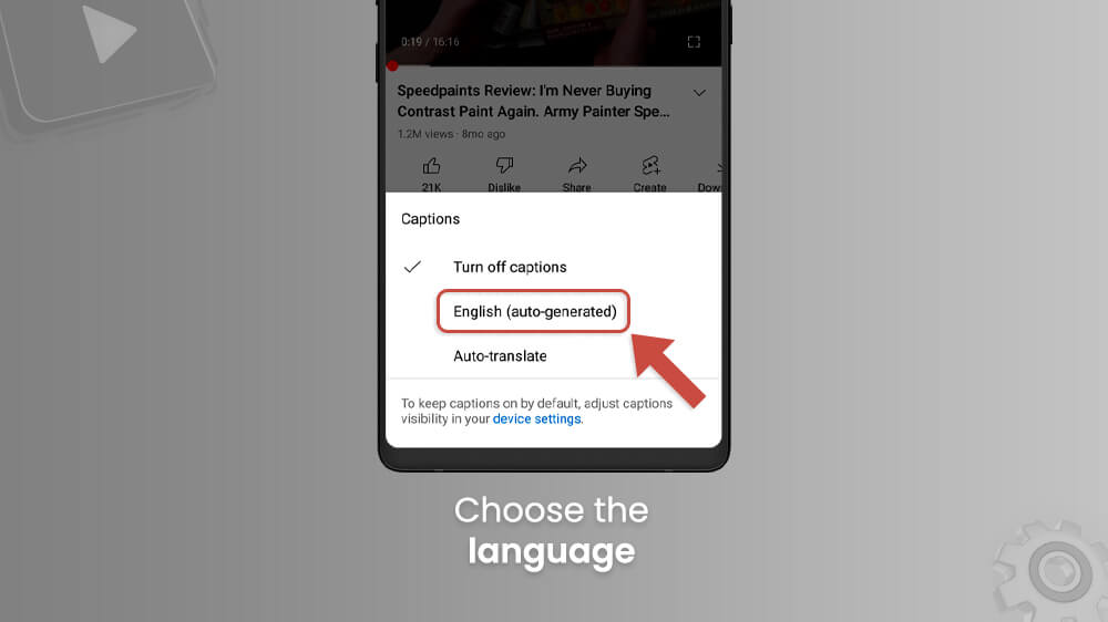 12. Choose the Subtitle Language in YouTube App