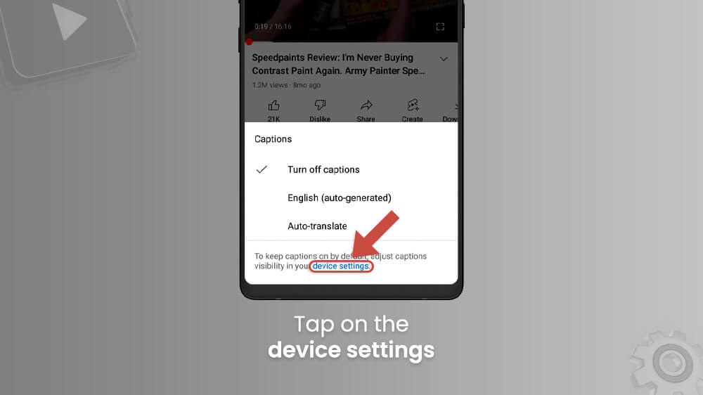 13. Tap on the Device Settings