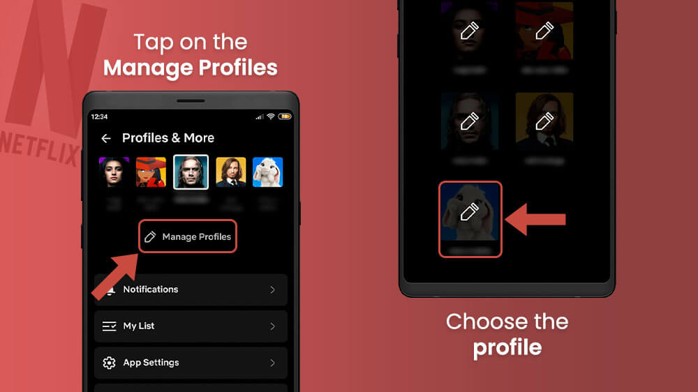 2. Choose the Netflix Profile