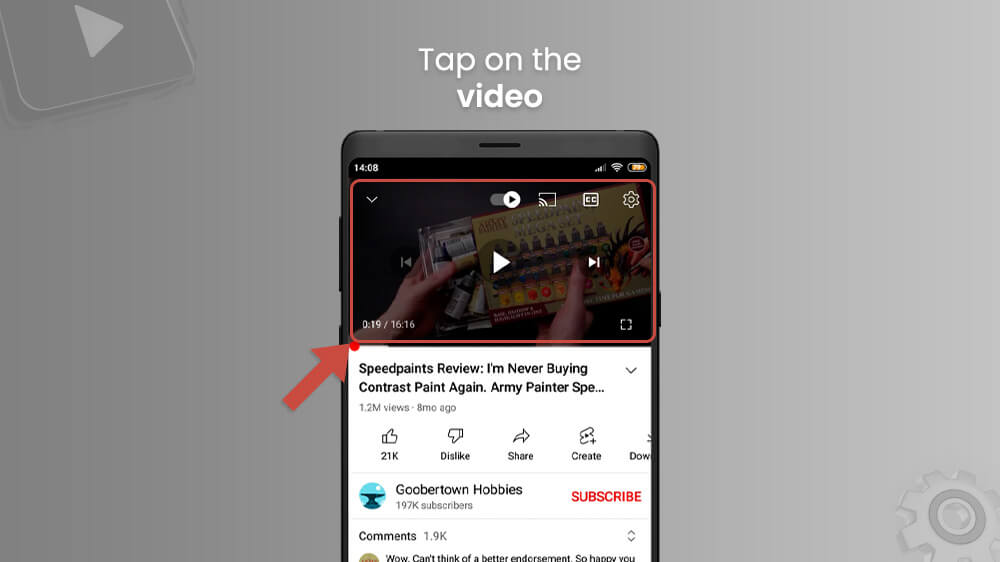 2. Tap on The Video in YouTube App