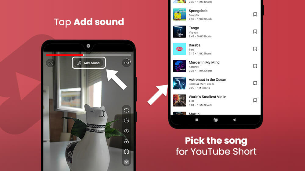 3. Pick and Add Sound to YouTube Short