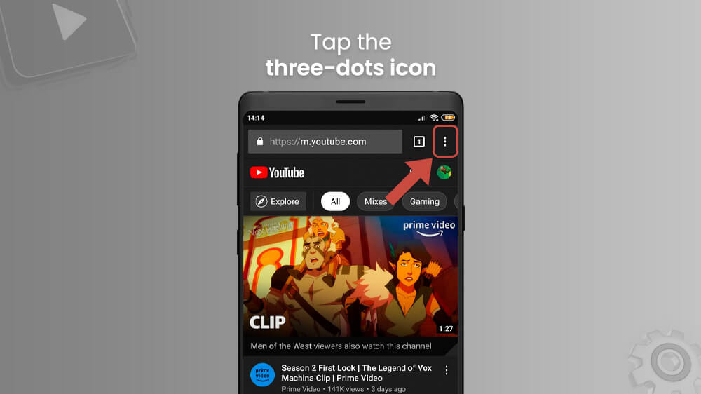 31. Tap on the Three Dots Icon YouTube App