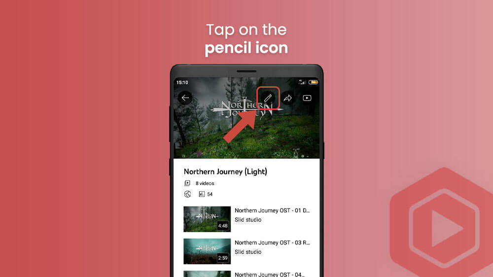34. Tap on the Pencil Icon