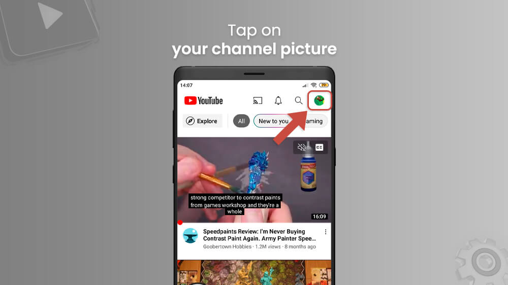38. Tap on Your Chanel Picture