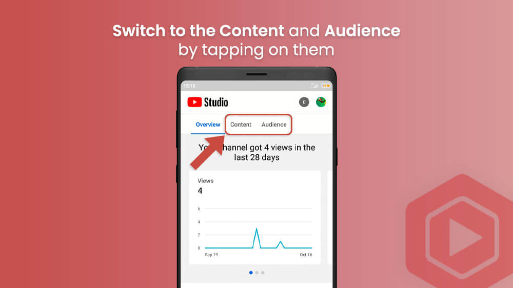 39. Switch to the Content and Audience