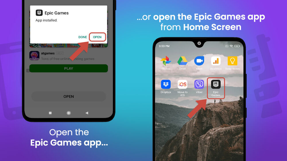 5. Open the Epic Games App