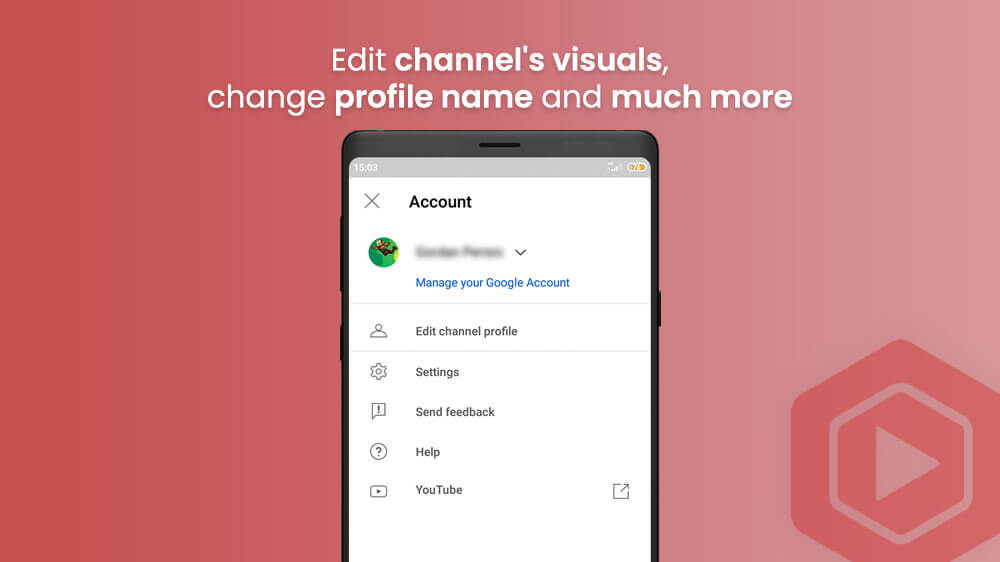 6(2). Edit Channel's Visuals, Profile Name and Much More YouTube Studio App