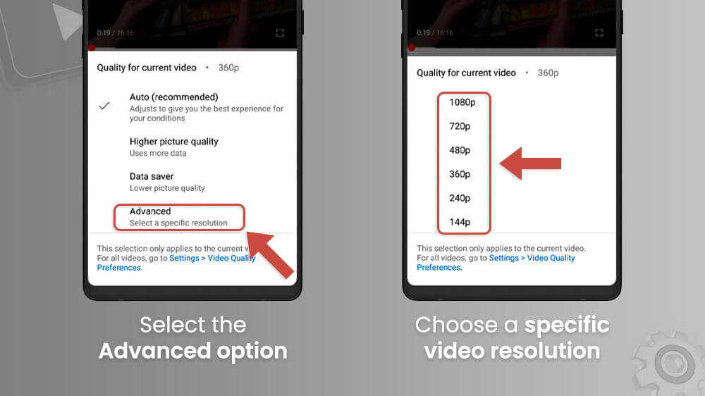 9. Choose a Specific Video Resolution in YouTube App