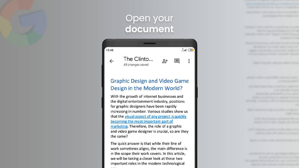1. Open Your Document Google Docs