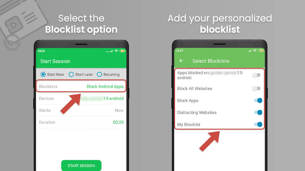 14. Add Your Personalized Blocklist Using the Freedom App on Android