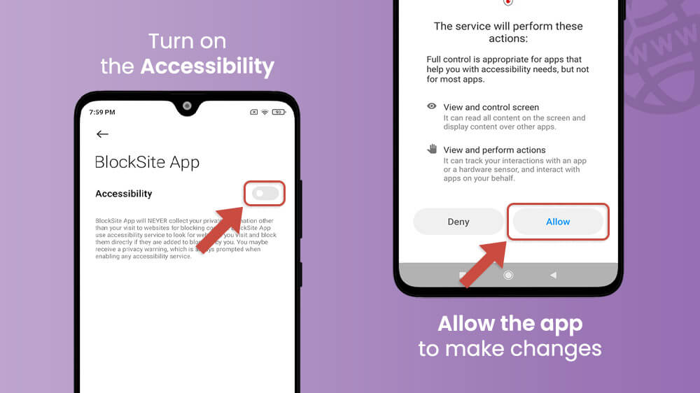 16. Turn on BlockSite App Accessibility