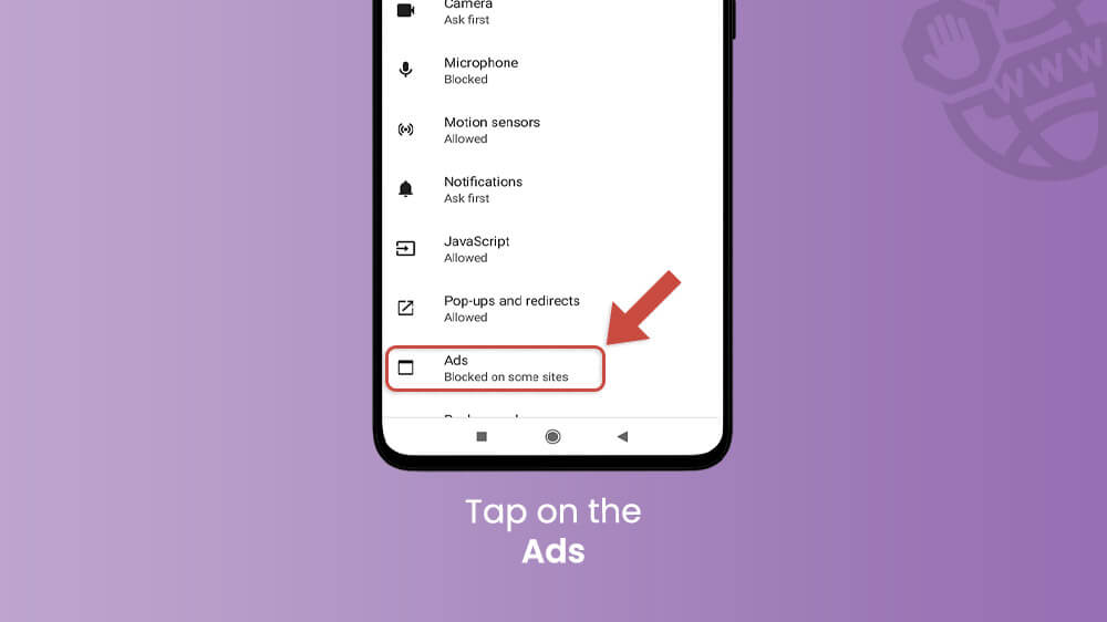 28. Tap on ads Google Chrome Android