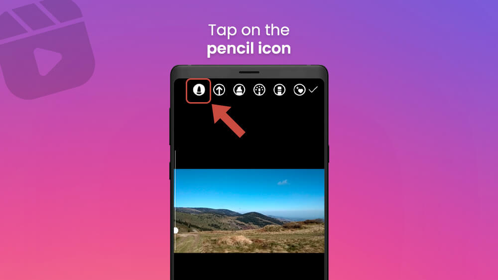 28. Tap on the Pencil Icon Instagram Reels