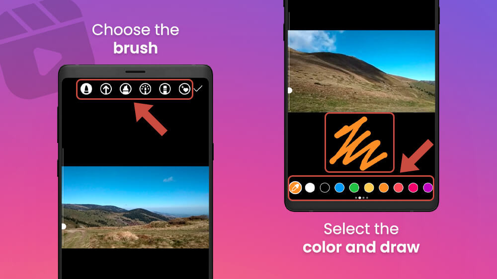 29. Select and Choose the Brush Instagram Reel