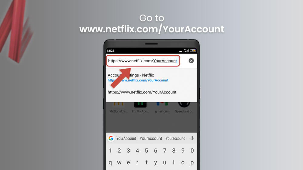 7. Go to Netflix Website on Your Smartphone Browser