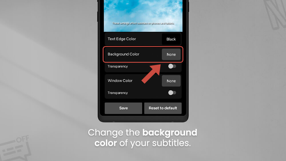 8. Change the Netflix subtitles background color